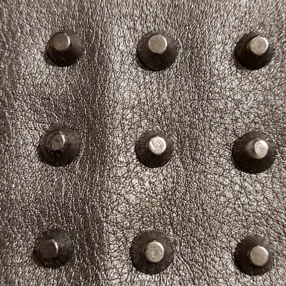 Atmosphere Pewter Gunmetal Studded Wristlet/Clutch - Picture 2 of 5